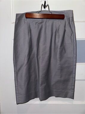 J. Crew Gray Pencil Skirt